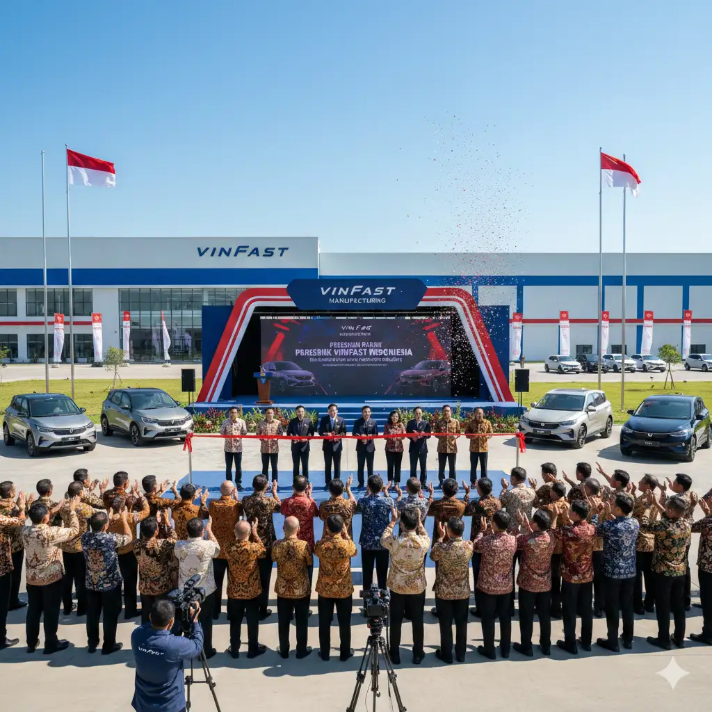VinFast Resmi Operasikan Pabrik Pertama di Subang, Suntik Investasi Rp15 Triliun