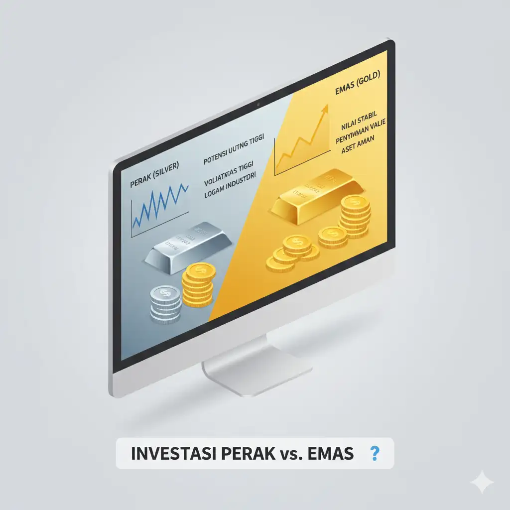 Investasi Perak vs Emas: Mana yang Lebih Berpotensi Memberi Keuntungan?
